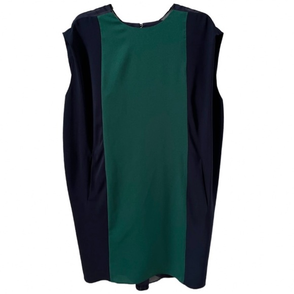 Browns Color-block Shift Dress in Blue and Green XL - Picture 1 of 13
